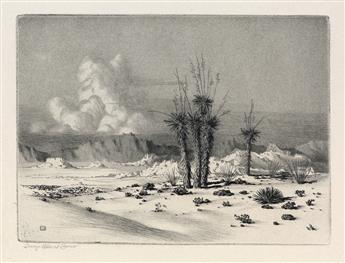 GEORGE ELBERT BURR Three etchings of Arizona.